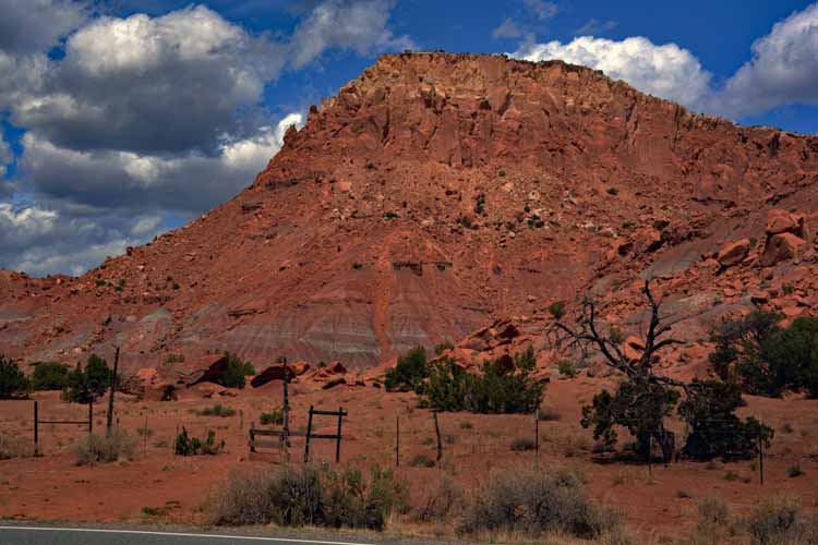 red rock mountain scenes
